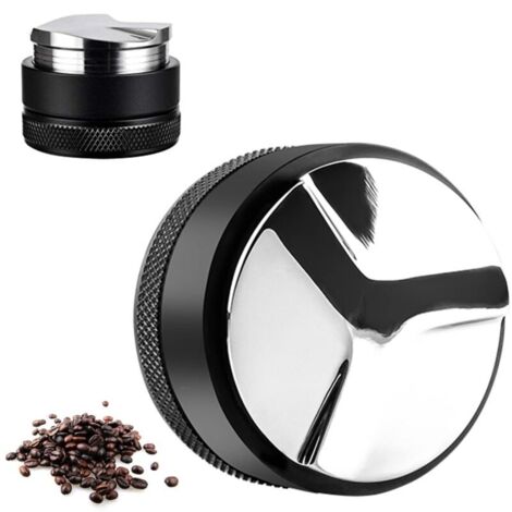 Distributeur de Café 58 mm Barista Accessoires Tamper Café Poudre de Café Distributeur 304 Poudre de Tissu Pressé en Acier Inoxydable Assorti Appareils Simples et Portables (1/5)