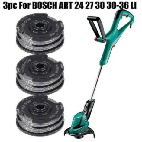 Bobines de fil 1.6mm pour coupe-bordure Bosch – Lot de 3 bobines de 6m – Ligne de coupe pré-enroulée – Accessoire durable et performant (1/4)
