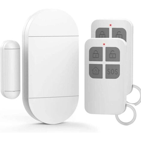 Détecteur d'ouverture de porte sans fil – Alarme 130 dB – Portée jusqu'à 15 m – Installation facile avec ruban adhésif – Pour maison et bureau (1/5)