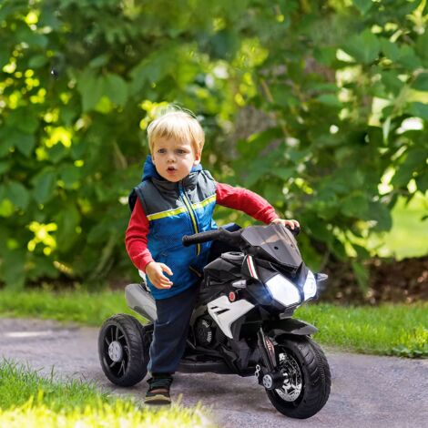 AIYAPLAY Moto électrique Enfants 6 V, Effets Lumineux, 2,5 km/h, Noir AIYAPLAY Moto électrique Enfants 6 V, Effets Lumineux, 2,5 km/h, Noir