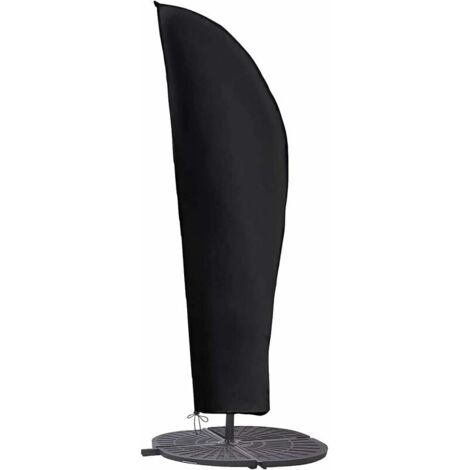 Housse de Parasol, Couverture de Parapluie de Jardin, Anti-UV/Anti-Vent/Imperméables Tissu De Oxford Housse de Protection, Housse de Parasol de Plage Extérieure Respirante 205CM(255748CM) (1/5)