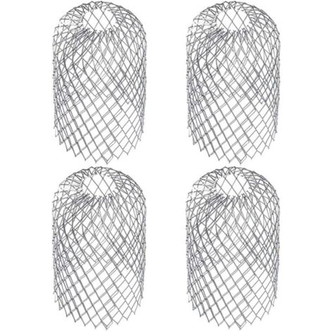 Lot de 4 crapaudines pour gouttière en acier inoxydable – Dimensions 6,69 x 3,15 pouces – Filtre feuilles et débris – Installation facile (1/5)