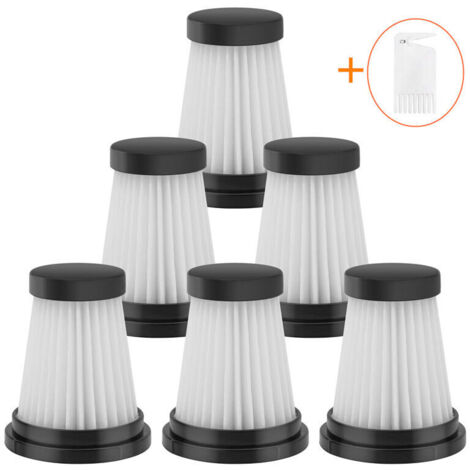 Lot de 6 filtres HEPA pour aspirateurs Moosoo K12 K12 Pro K13 – Filtration 99,97 % des particules – Accessoires pour Genius Invictus One 1.0/2.0 et Foxnovo 13KPA (1/5)