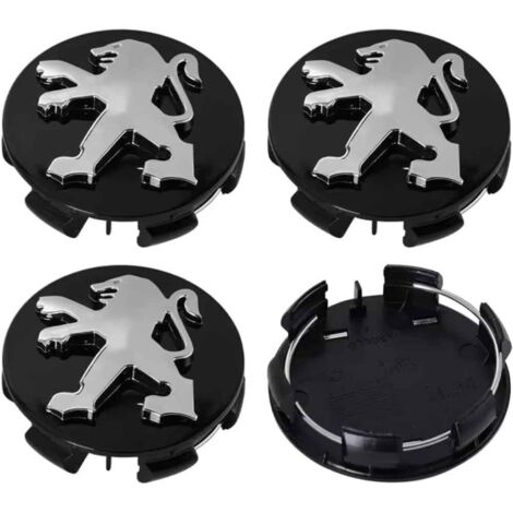 Lot de 4 enjoliveurs 60 mm pour Peugeot ION 2009-2020, Autocollants avec Logo, étanches à l'eau et à la poussière, Accessoires décoratifs pour Roues,Normal-B