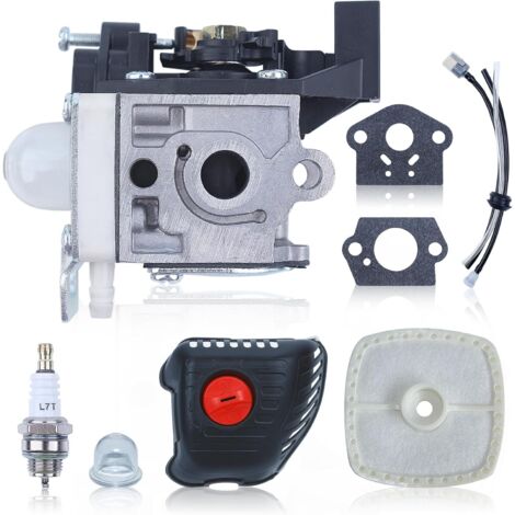 Carburateur Kit pour Echo SRM-225 PAS 225 GT225 GT-225 SRM225 PE225 PE-225 PAS225 Tondeuse à Gazon, avec Bouchon de Tuyau d'huile + Bougie d'allumage, Remplacement RB-K93 A021001690 (1/5)
