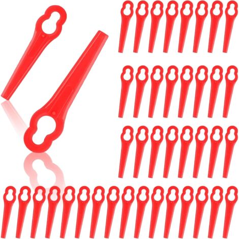 Lames de Rechange pour Coupe Bordure, 70Pcs Lames de tondeuses, Lame en Plastique Lame Coupe Bordure Tondeuse à Gazon pour Jardin Compatibles avec GC-CT 18/24 Li, Coupes-Herbe Sans Fil (1/5)