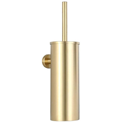 Porte-brosse WC mural en acier inoxydable 304 – Imperméable et facile à nettoyer – Support antibactérien pour salle de bains (1/5)
