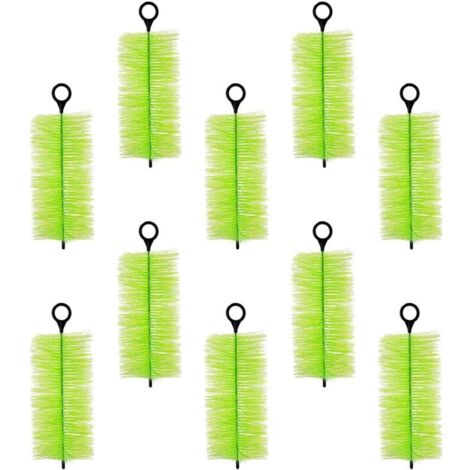 Lot de 10 brosses filtrantes pour bassin à poissons - Brosses de nettoyage efficaces - Filtrations d'eau en plein air - Systèmes de purification - Accessoires pour filtres de bassin