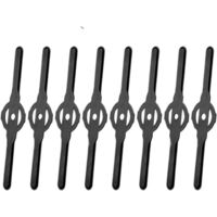 1SET Plastic Blades Garden Lawn Mowers Electric Grass Cutter Trimmer Kits Mower Battery Trimmers(10PCS)