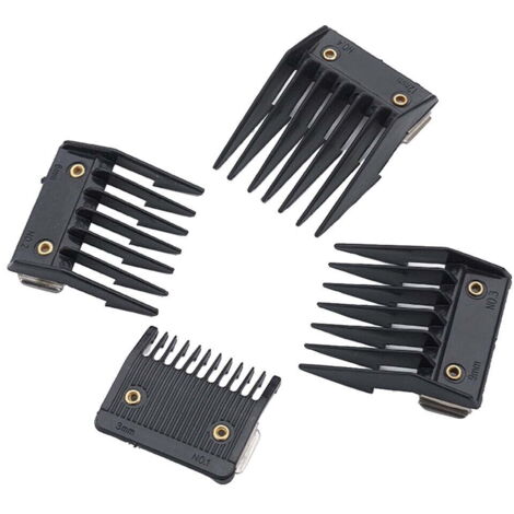 Tondeuse à cheveux électrique 4 pièces avec peignes de protection pour tondeuse à cheveux professionnelle (1/5)