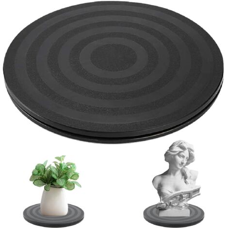 Plateau Tournant Universel de 20 cm,Solide Plateau Tournant à 360°,Support Pivotant Résistant,Tourne-Disque Rotatif pour Plantes en Pot Haut-Parleurs Ordinateurs Portables Moniteurs (20cm)
