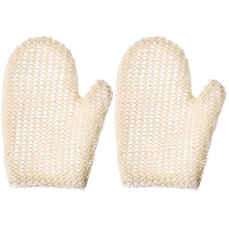 Lot de 2 gants exfoliants en nid d'abeille pour le corps et la douche (1/5)