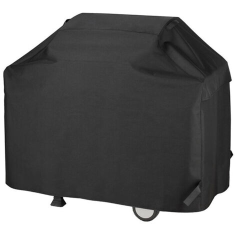 Housse de barbecue 65 pouces, housse de gril à gaz étanche et résistante à la décoloration et aux UV, compatible avec les barbecues Weber Char Broil Outback, noir (170 x 61 x 112 cm) (1/5)