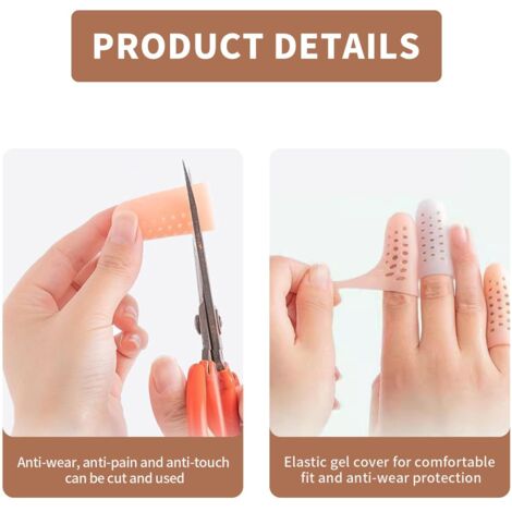 Yztju Protège-doigts Pour Râper, Protège-doigts Pour Couper Les Aliments, Poids Léger, Antidérapant, Outil De Préhension Alimentaire Pour Couper Les Légumes, Le Gingembre