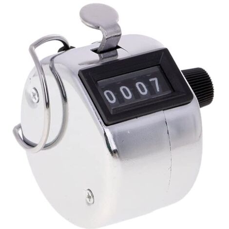 Compteur Manuel Mécanique 4 Chiffres – Boîtier Métal, Clic Pour Compter Personnes, Points Ou Score – Sport, Manifestation, Sans Pile