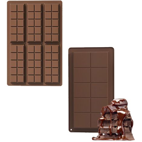 Moule Silicone Tablette de Chocolat,Moule à Chocolat,Moule Tablette Chocolat pour Dubaï,Moule a Tablette Chocolat Extra Profond Antiadhésifs,Moules Pour Faire Du Chocolate à Pâtisserie Protéiné Barre