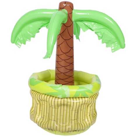 Seau à Glace Gonflable en Forme De Palmier De Coco en PVC,Refroidisseur de Bière de Fête Seau à Glace,Palmier Gonflable,pour FêTes,BBQ,Jardin,Plage Ou EVéNements