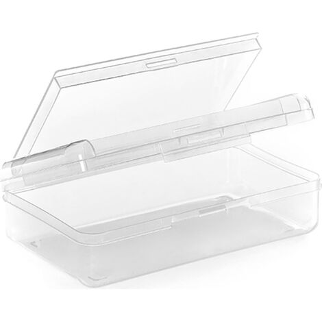 Transparent étui à crayons en Plastique avec une fermeture à boutons, de grande Capacité,multifonction, lieu de culte de l'Organiseur, empilable Pen pour les Étudiants de Bureau et de fournitures Scol (1/5)