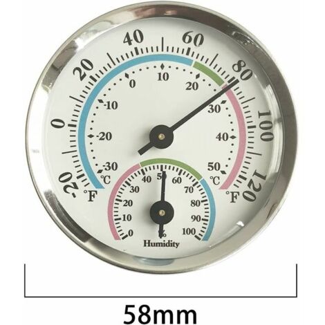 Thermomètre Hygromètre Portable Avec Porte-clés - Pour Maison, Jardin, Frigo, Camping, Terrarium