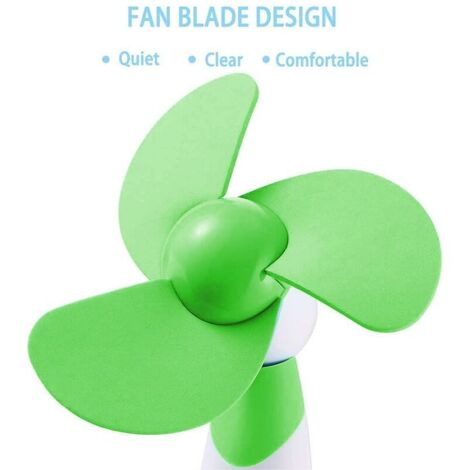 Ventilateur Miniature à Pince Rechargeable – 3 Vitesses, Silencieux (<30 DB), Rotation 360°, Portatif