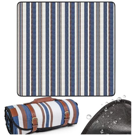Tapis Camping 2 Pièces – Coussins Siège Imperméables Pliables Avec Sacs De Rangement