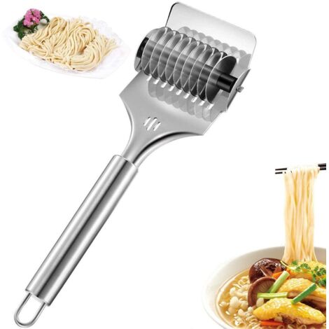 Nudelschneider Teigschneider acier Inoxydable Manuellement Nouilles Grille des Rôles de la Presse,de Pâtes Machine à Pâtes Maker pour le BRICOLAGE Cuisine Kochwerkzeug
