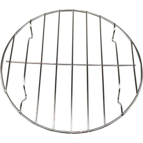 Grille De Cuisson Ronde Acier Inoxydable 201 - Diamètre 16.5 Cm - Pour Refroidir Pâtisseries, Griller, Cuisson Vapeur