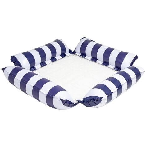 Airbed wasserhängematte avec le Réseau pour les Adultes + Pompe bleu foncé