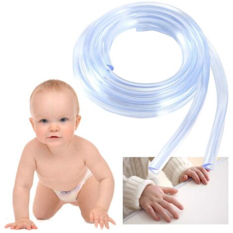Gaine de protection(6m), Transparent, bordure de protection Cornière pour Bébé et Enfants, Protection, ultra-Doux, sans Odeur, Forte Adhérence