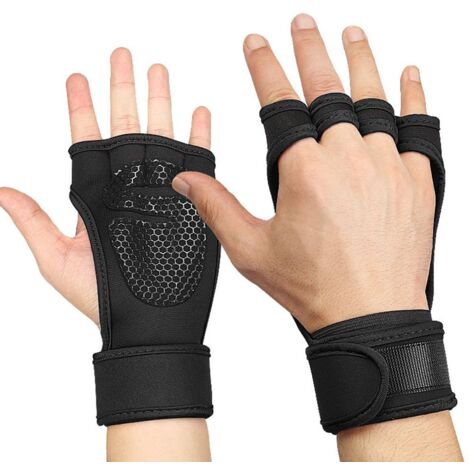ATERCEL Gants De Fitness Homme/Femme - Protection Paume, Sangle Poignet, Antidérapants - Parfaits CrossFit, Muscu, Gym, Haltérophilie