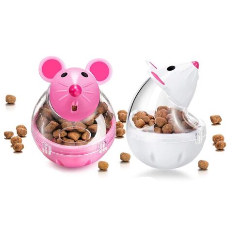 2 Pièces Katzenspielwaren Snackball Chat jouet d'intelligence pour Chats Cat Food Ball Cat Food Distributeur Cat Treat Toy for Chat Jouet interactif