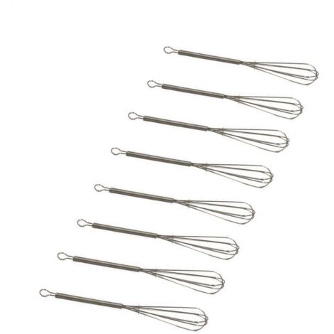 Favson Mini Fouet de 7 Pouces 8Pcs