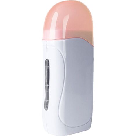 Portable Wachswärmer Épilation électrique de Dépilage Roll-on Wachswärmer Heimwachsset pour les Voyages, les Poussent à la Maison, SPA,Blanc (1/5)