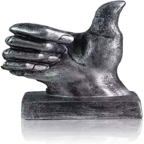 Statue D corative De Main En R sine Argent e Sculpture De Doigt Design 