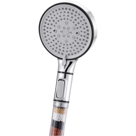 Pommeau de douche économe en eau avec flexible 2 m, jet filtrant multi-modes (1/5)