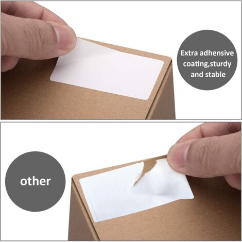 Lot 800 Étiquettes Autocollantes Blanches 60x30 Mm – Pour Imprimante Thermique, Congélateur, Bocaux, Prix