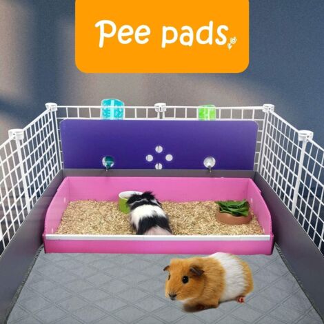 Tapis Réutilisable Pour Cage Cochon D'Inde - Absorbant, Lavable, Taille 120x61cm / 61x45cm / 30x30cm | Intérieur/Extérieur