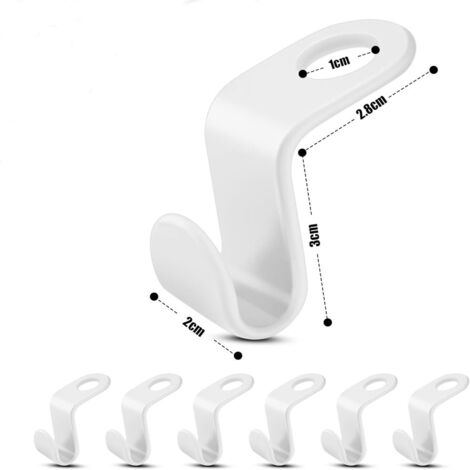 HOIDOKLY Lot De 50 Crochets De Connexion Pour Cintres, économes De