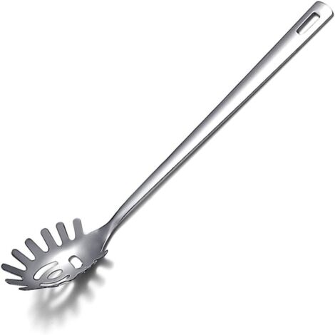 Cuillère à spaghetti en acier inoxydable 304, cuillère à pâtes pour service (1/5)