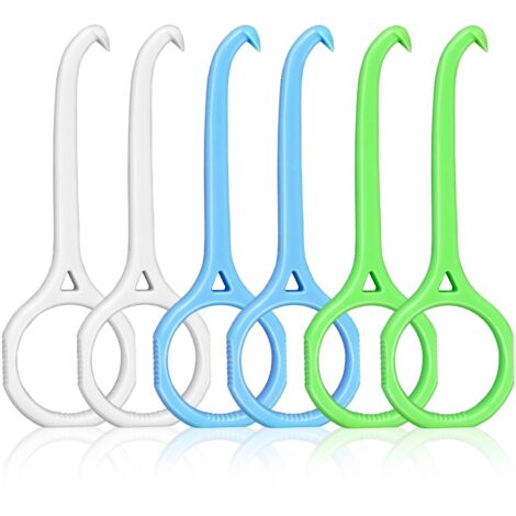 Lot de 6 outils de retrait d'aligneur invisibles pour enlever les dents Aligner les dents Crochet de dentition Correcteur buccal Pour appareils dentaires invisibles (antidérapant,3 couleurs) (1/5)