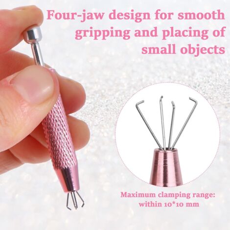 Lot De 2 Pinces à Boule De Piercing - Doré Et Argenté - Pour Serrer/desserrer Les Bijoux, Manipuler Petites Pièces