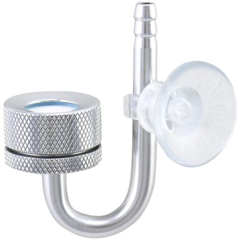 Diffuseur CO2 Aquarium, Diffuseur de Dioxyde de Carbone avec U Forme Tube et La Ventouse, pour Aquarium (1/5)