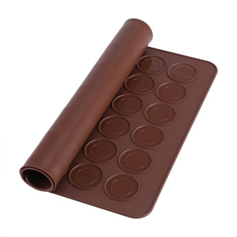 Moule en Silicone de Qualité Alimentaire Tapis - 48 Trous Les Moules à Muffins en Silicone Peuvent êTre UtiliséS pour Faire de DéLicieux Biscuits ou Macarons (1/5)