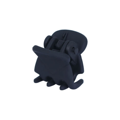 Lot de 100 mini pinces à cheveux 1 cm, café ×50 + noir mat ×50, pinces plastique (1/5)