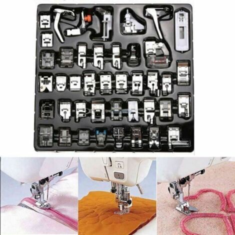 Tbkoeudhg Kit de pieds-de-biche pour machine à coudre à boutons - Convient pour les machines à coudre domestiques multifonctionnelles