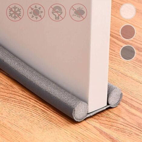 3 pièces Courants d'air Bloque-courant Bloque-courant Le Joint de la porte Isolation de porte Joint anti-courant d'air 95 cm (gris) (1/5)
