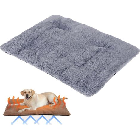 Selbstheizende Plafond pour Chats et Chiens,Animaux de compagnie Wärmematte Hiver,Selbstwärmende Hundematte,couverture thermique Chien antidérapant, gris,36504.5 cm-200g (1/5)