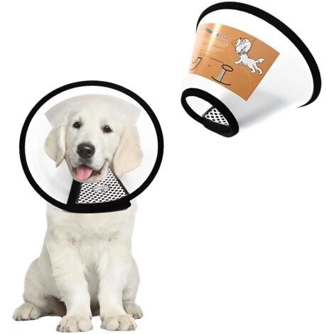 1 Cône Collerette en Plastique Protecteur de Cou Réglable pour Chat Collier Chien Cône Convient aux Petits 5 kg Chats 4 kg Chiots