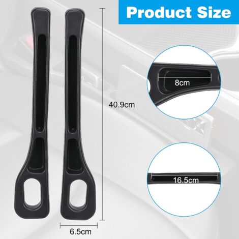 Lot de 2 organiseurs d'espace pour siège de voiture, 40,9 x 6,5 cm, bandes de remplissage pour siège de voiture, boîte de rangement pour voiture, convient à la plupart des modèles de voiture