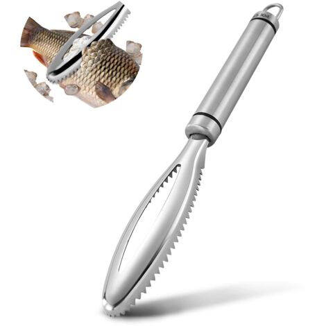 Écailleur de poisson professionnel en acier inoxydable 304,Grattoir à Couteau,à Poisson Enlever Les écailles,Écailleur de Poisson Grattoir pour enlever Les écailles et Les os de Poissons
